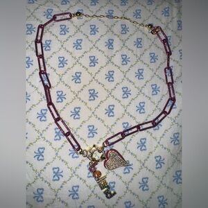 BAR BY ALEXA RAE Melania Clara Heart Charm Necklace BE KIND